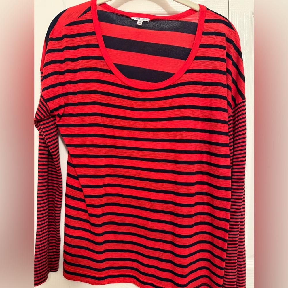 Splendid Red and Blue Stripe Top